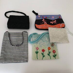 5 Small Beaded Purses